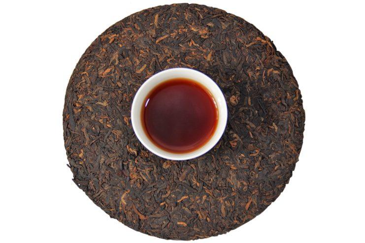 Ци Цзи Бин из ИУ, прессованный чай Шу Пуэр 2008 г (№300)