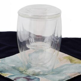 Glass (thermo) with lid and sieve 350 ml  - фото 4