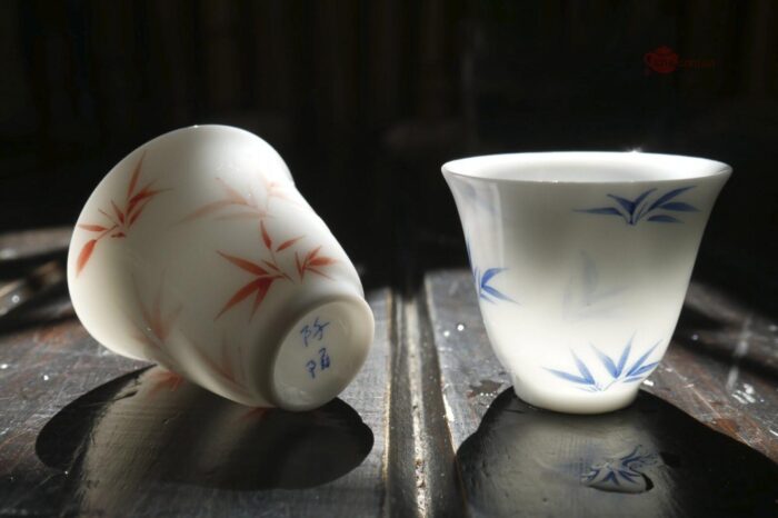 Чашка цзиньдэчженьский фарфор «Бамбук» 35 мл  - фото 4