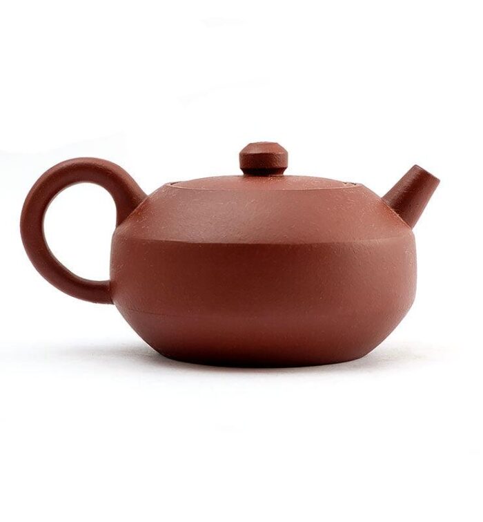 Чайник из исинской глины формы Фан Ху “Чайник с гранями” 200 мл  - фото 2