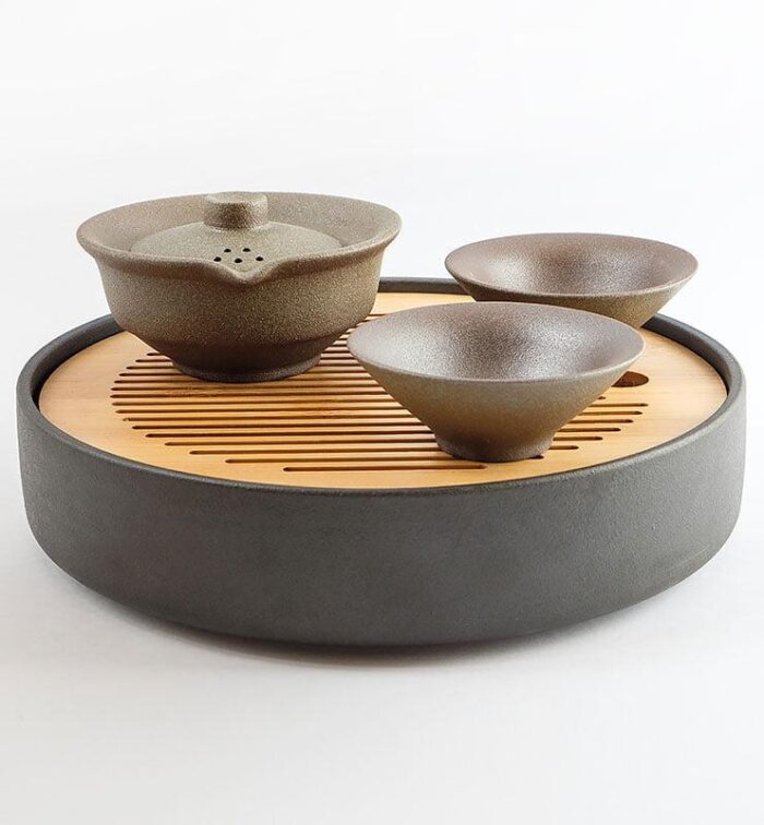 Чайный сервиз в японском стиле с двумя пиалами  - фото 2