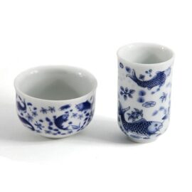 Чашки для чая, Чайная пара “Зеркальные карпы” 40 мл  - фото 2