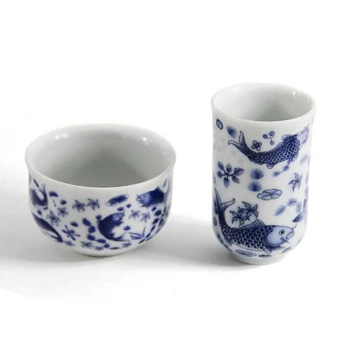 Чашки для чая, Чайная пара “Зеркальные карпы” 40 мл  - фото 3