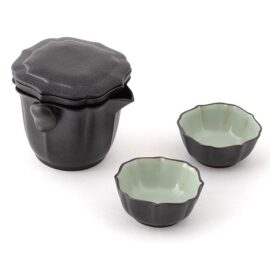 Сервиз керамический Жу Яо на 2 персоны в черном кофре  - фото 2