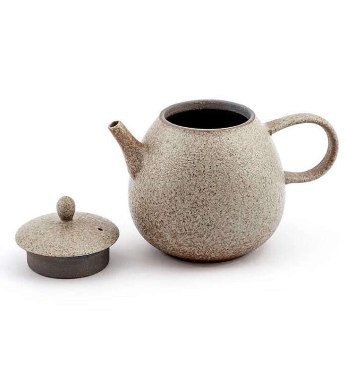 Керамічний чайник зі світлою глазур’ю  - фото 5