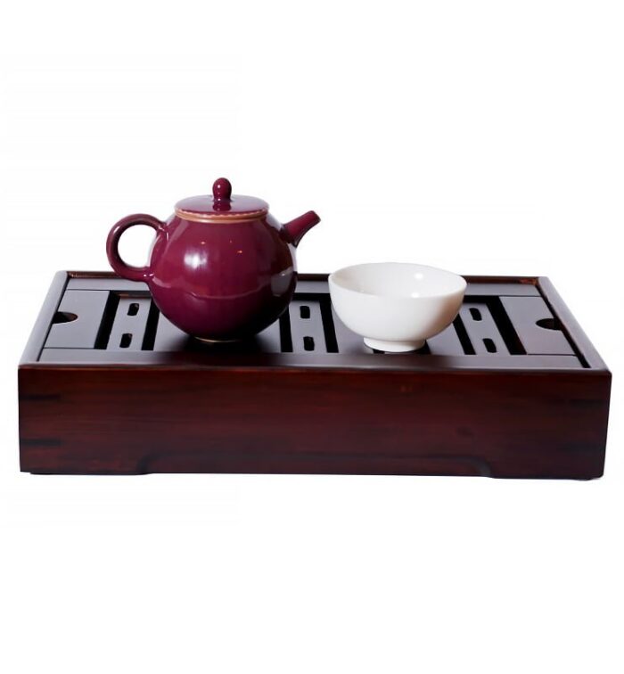 Керамічний чайник із червоною глазур’ю 150 мл  - фото 3
