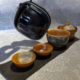 Travel tea set made of ceramics “Landscapes”  - фото