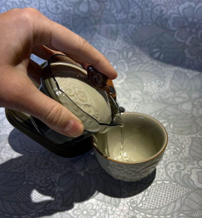 Travel tea set made of ceramics “Dragon”  - фото 6