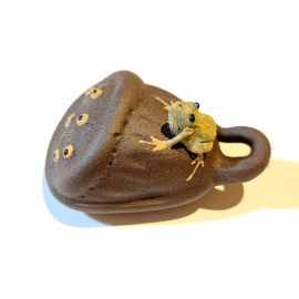 Tea pets “Frog Fountain”, frog on a lotus box  - фото 4