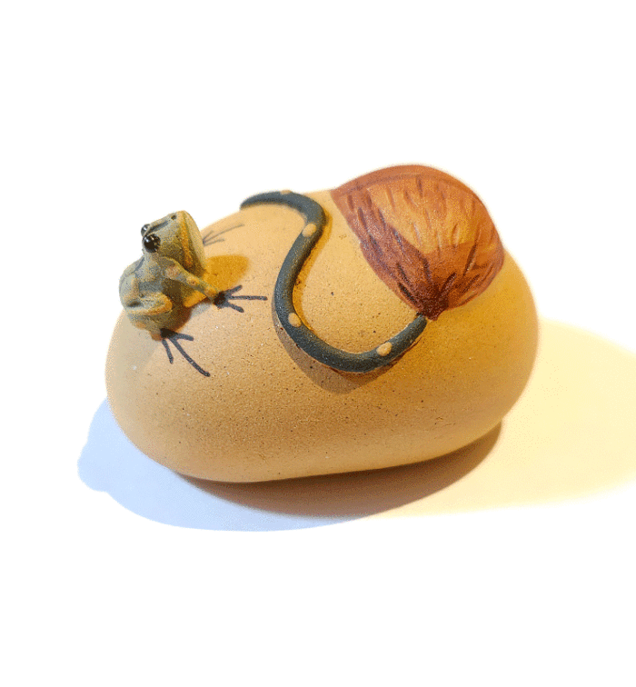 Tea figurine “Frog-fountain”  - фото 2