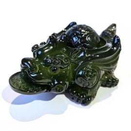 Чайна фігурка, Чашень “Пі Сіу / Пі Яо” – багатство та удача, зелений  - фото